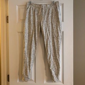 Albion white and black joggers.